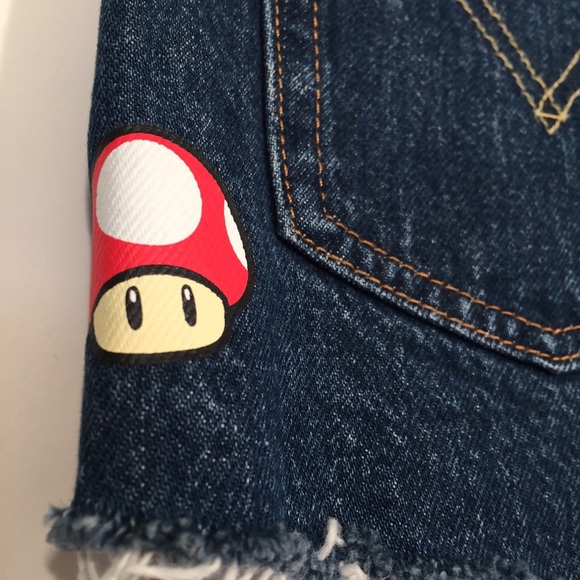 Levi’s 501 Super Mario Bros high rise cutoff short size 25 - Picture 10 of 15